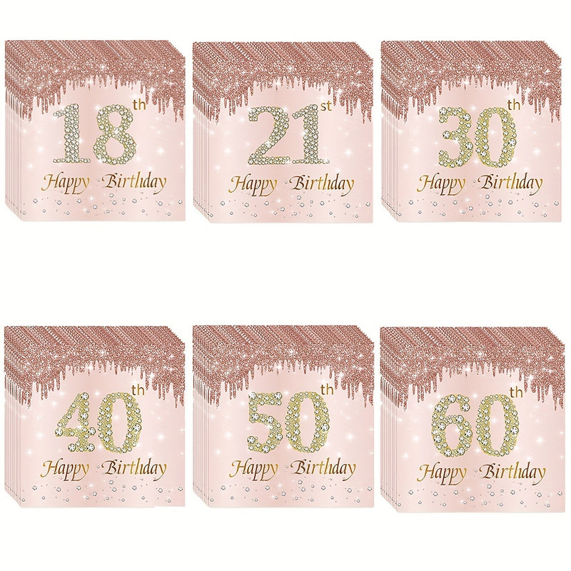 Stylish Golden Rose Napkins Napkins Luxurious Weddings