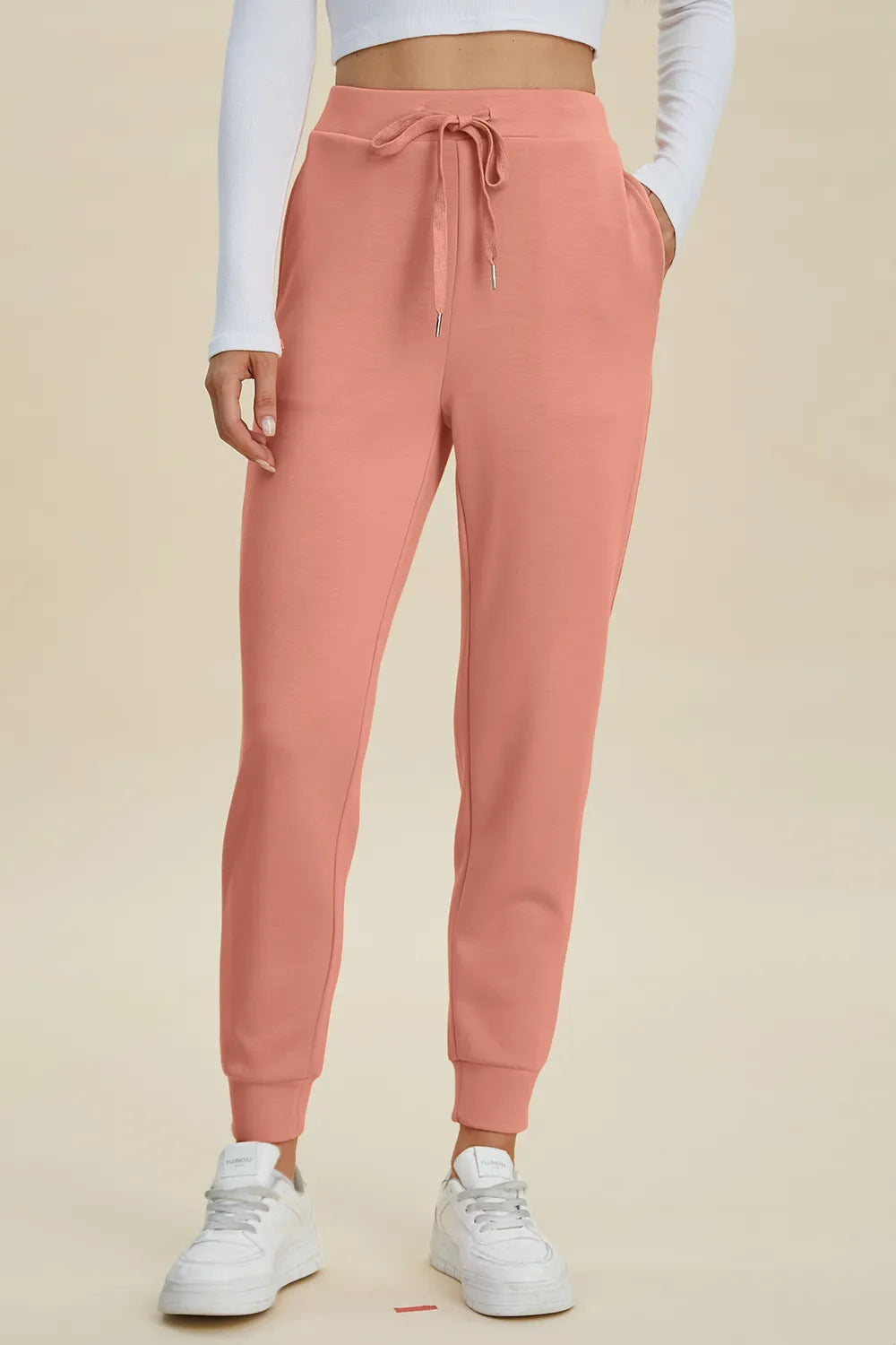 Basic Bae Full Size Air Scuba Drawstring High Waist Joggers Joggers Luxurious Weddings