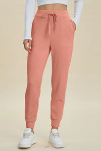 Basic Bae Full Size Air Scuba Drawstring High Waist Joggers Joggers Luxurious Weddings