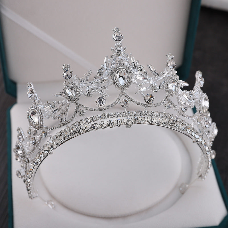 Bride Wedding Rhinestone Alloy Crown Tiaras Luxurious Weddings