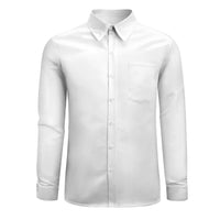 Men's Long Sleeve Dress Shirt by Luxurious | White Dress Shirt Luxurious Weddings