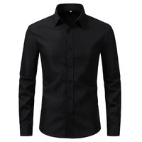 Men's Plus Size Long Sleeve Shirt - White Shirt Luxurious Weddings