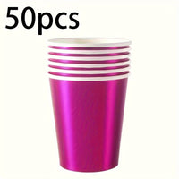 Metallic Pink Paper Cups - Elegant Party Supplies Party Supplies Luxurious Weddings