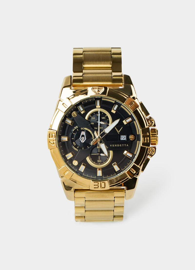 Sentinel Watch - Gold/Black