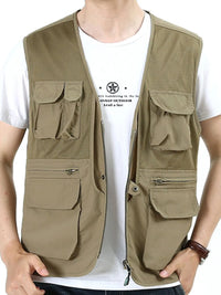 Men's Plus Size Zip Up Vest Luxurious Weddings