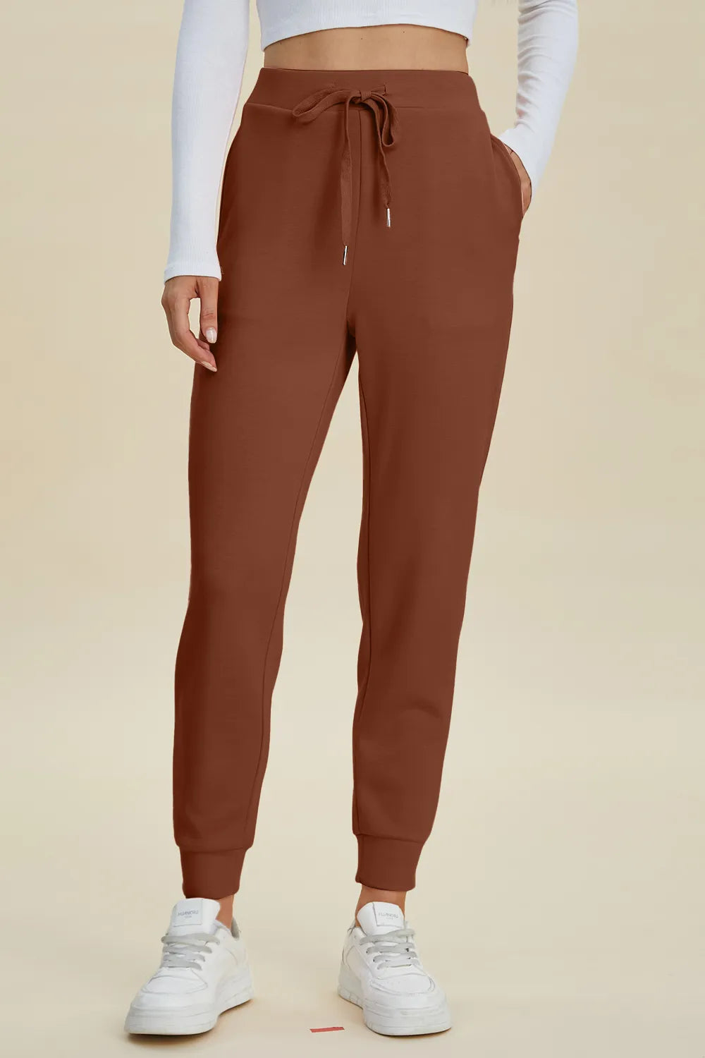 Basic Bae Full Size Air Scuba Drawstring High Waist Joggers Joggers Luxurious Weddings