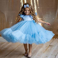 Mesh Poncho Princess Dress Children's Dress Luxurious Weddings