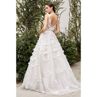 Floral Appliqued Wedding Ball Gown Wedding Dress Luxurious Weddings