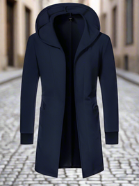 Open Front Hooded Coat