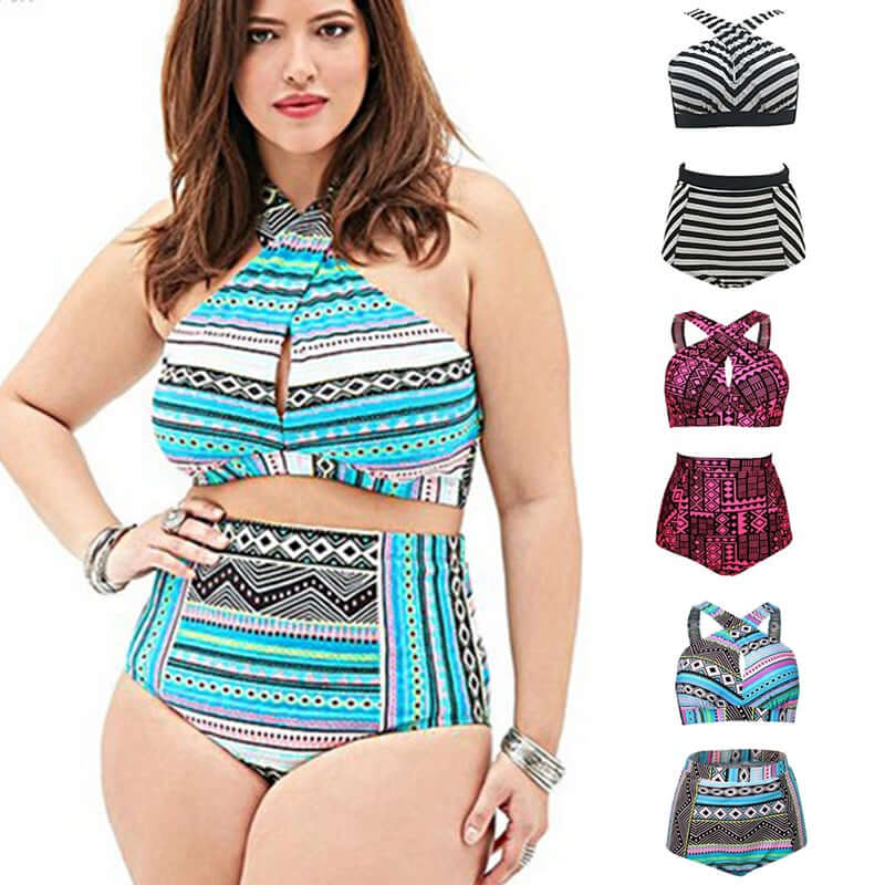 Plus Size Swimwear High Waist 5xl Luxurious Weddings