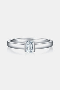 Moissanite 925 Sterling Silver Solitaire Ring Luxurious Weddings