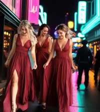 Elegant Champayne Bridesmaid Dress Luxurious Weddings