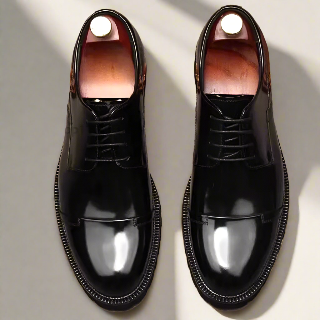 Handmade Genuine Leather Brogue Oxford Dress Shoes for Men