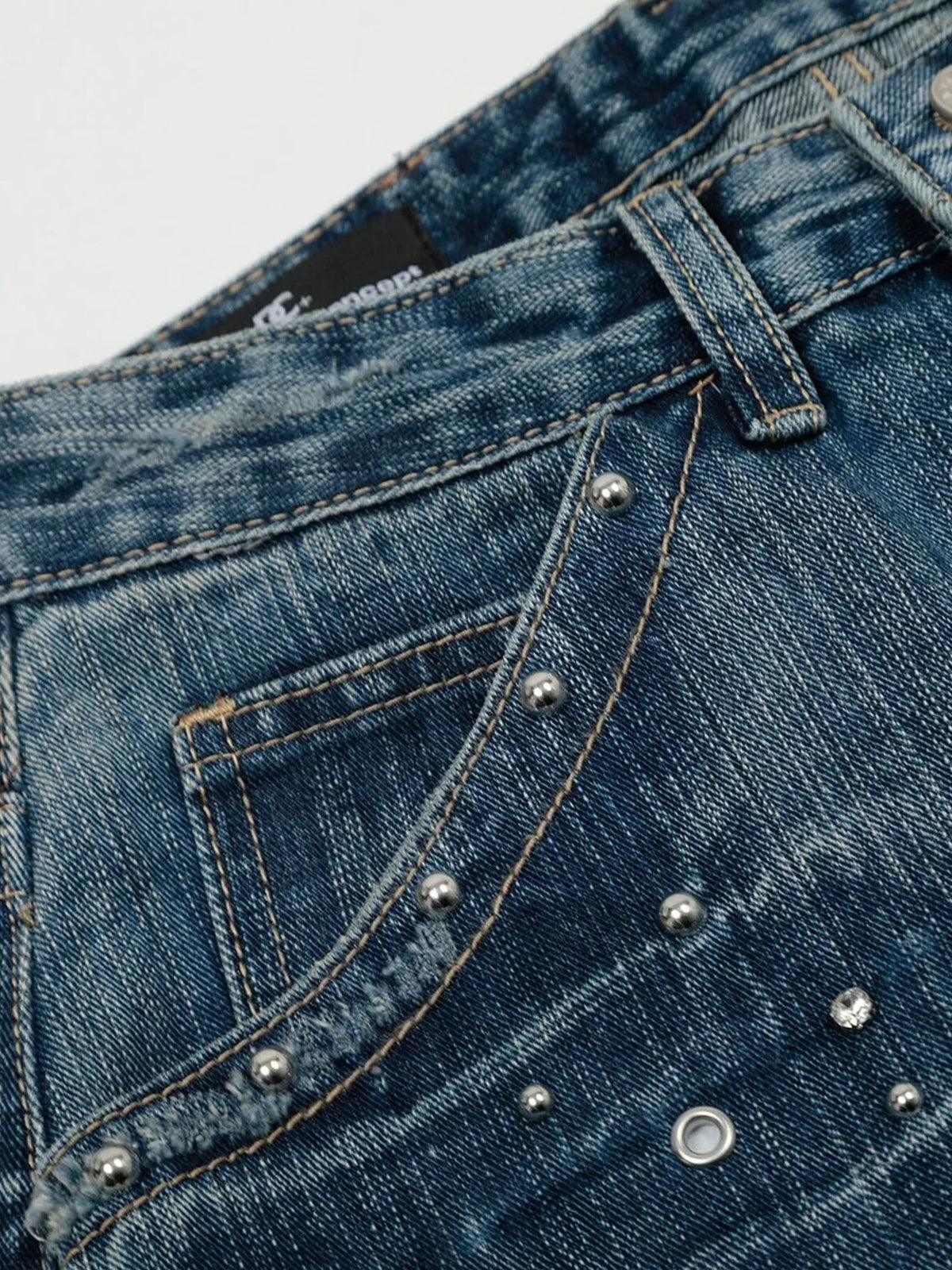 Men's Wide-Leg Vintage Wash Jeans Jeans Luxurious Weddings