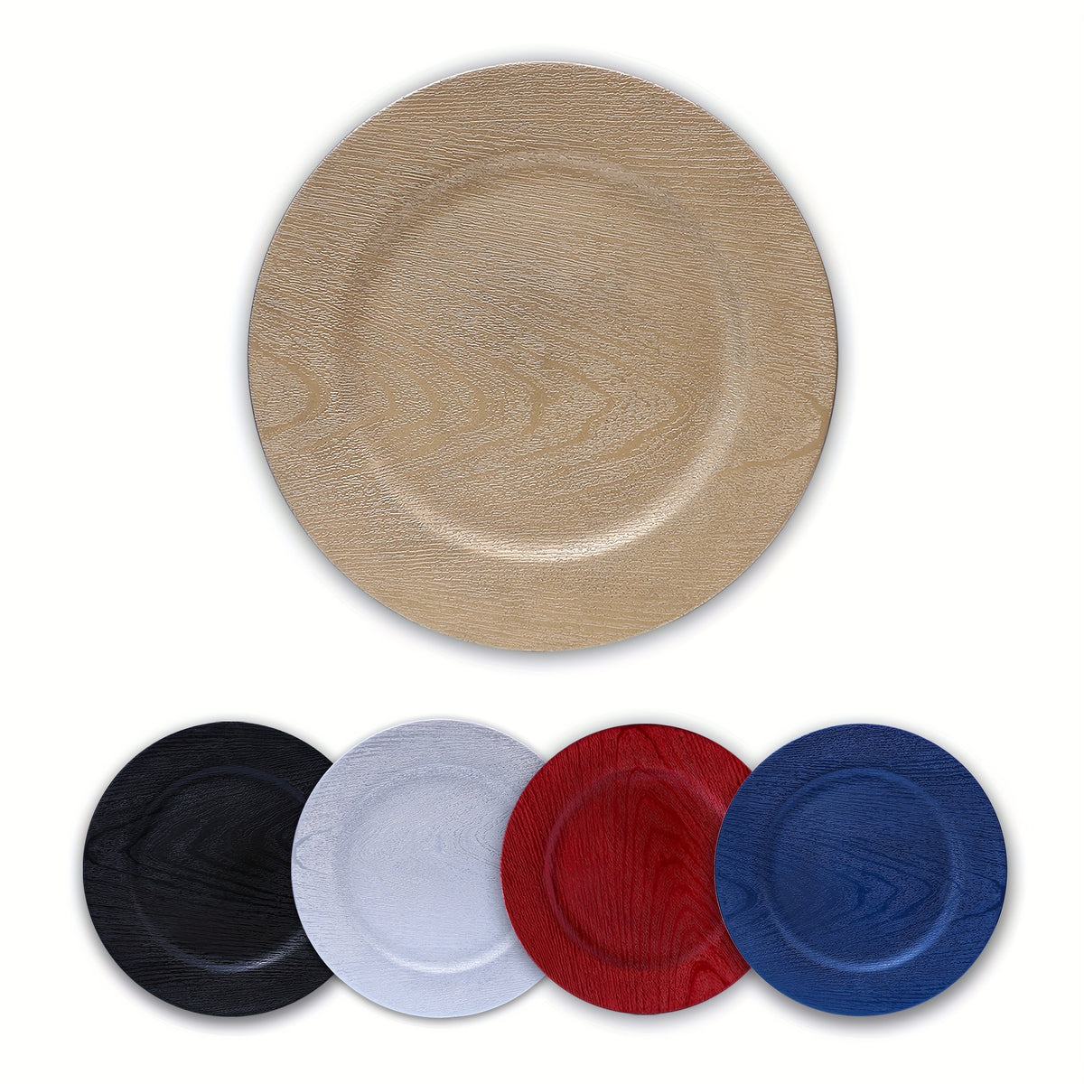 40pcs Elegant Round Plastic Charger Plates Tableware Luxurious Weddings