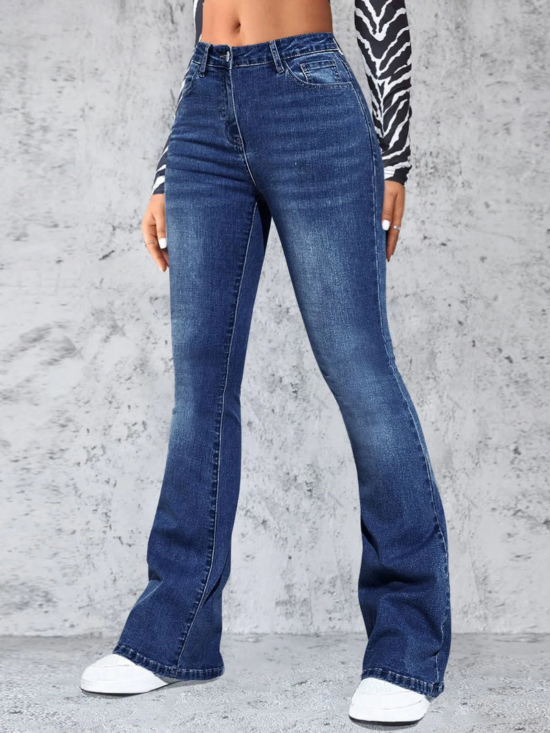 High Rise Jeans with Pockets jeans Luxurious Weddings