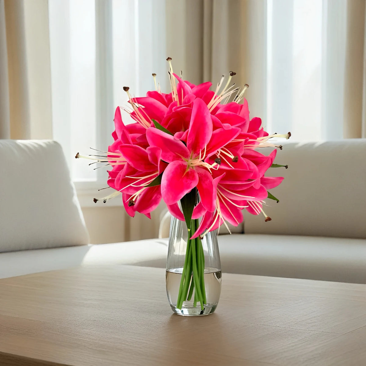 Artificial Lilies – Bulk | Red Artificial Lillies Luxurious Weddings