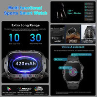 Military Smartwatch For Men Luxurious Weddings