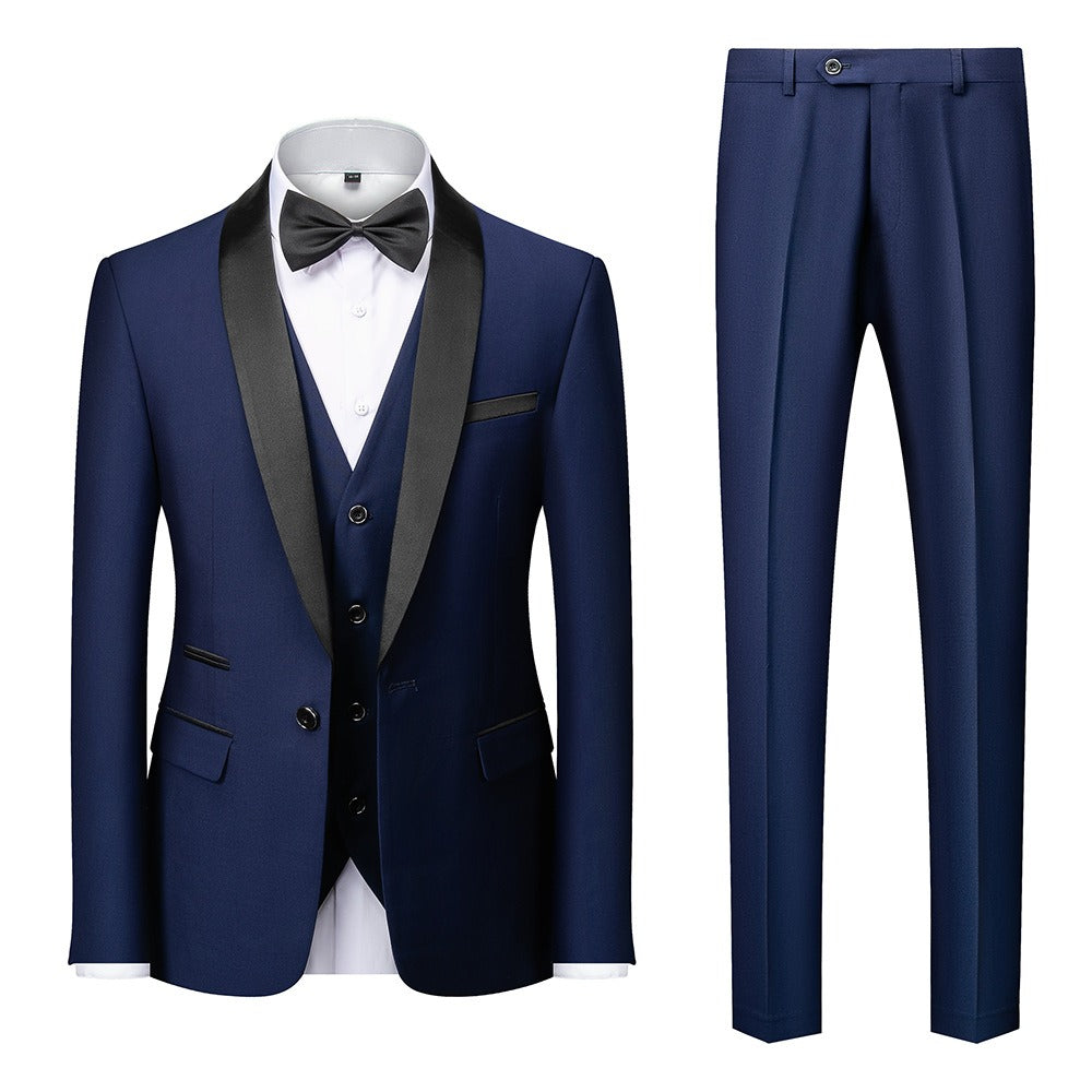 Groomsmen Wedding Suits Shawl Lapel Tuxedos