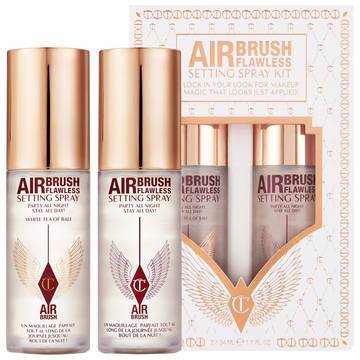 Charlotte Tilbury Mini Airbrush Flawless Setting Spray Duo Set Luxurious Weddings