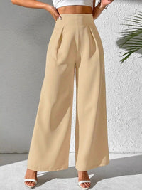 Wide Leg High Waist Pants Pants Luxurious Weddings