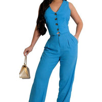 Linen Two-Piece Vest Suit Womens Suit Sets Luxurious Weddings