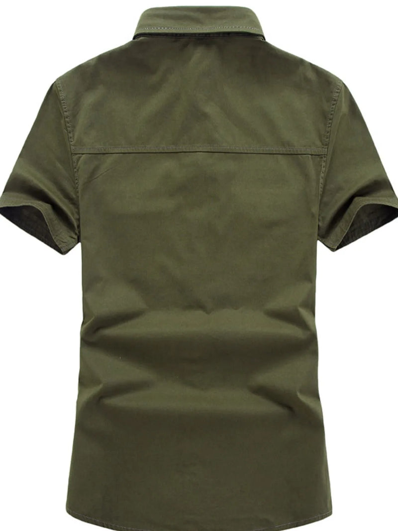 Men's Plus Size Collared Neck Short Sleeve Shirt Luxurious Weddings