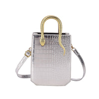 Stone Pattern Handbag Tote Bag PU Handbags Luxurious Weddings