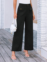 High Waist Wide Leg Pants Pants Luxurious Weddings