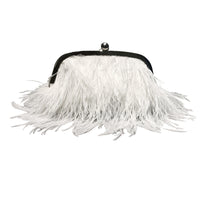Feather Evening Crossbody Bag Pearl Handbags Luxurious Weddings