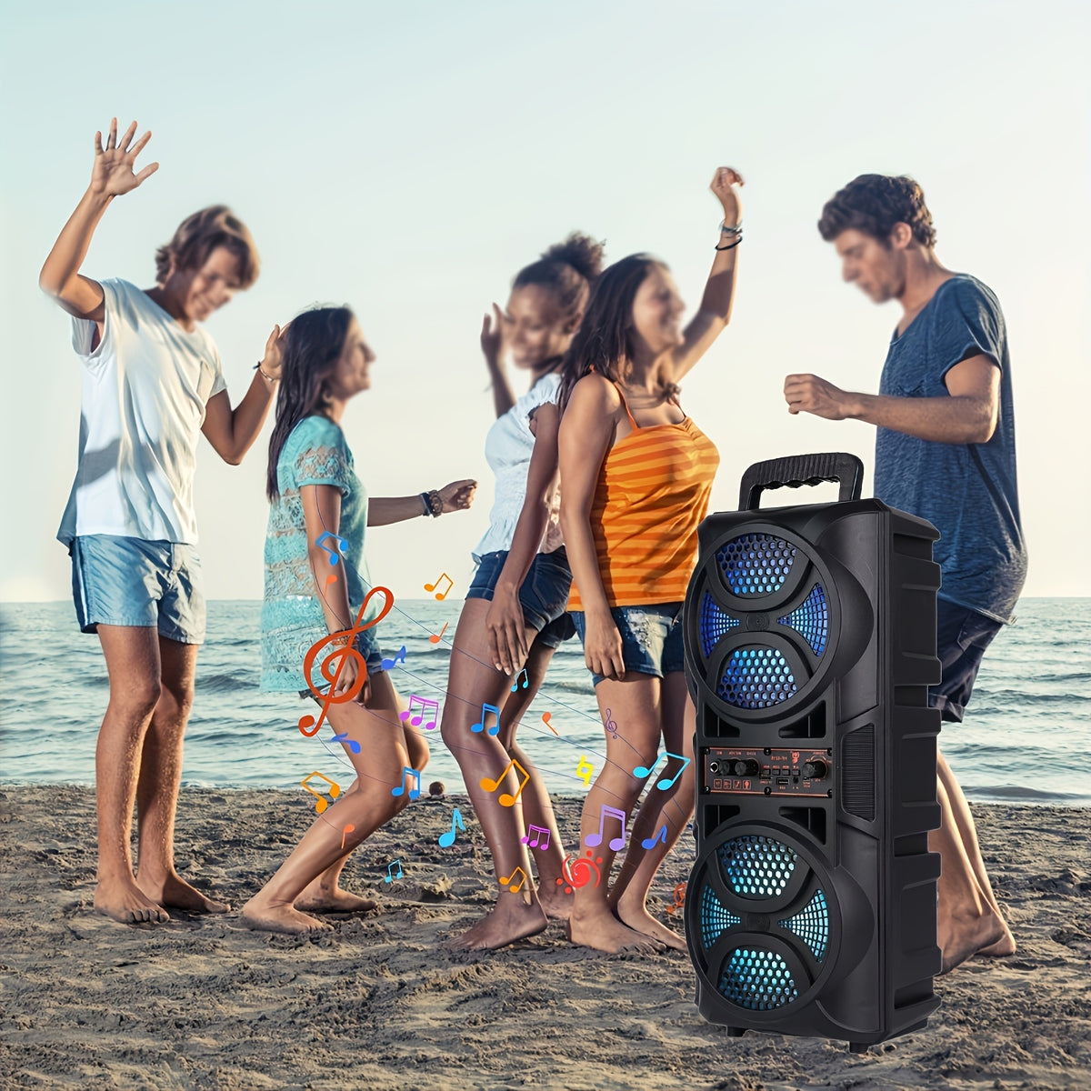 4500W Dual Wireless Speaker with Colorful Lights Speakers Luxurious Weddings