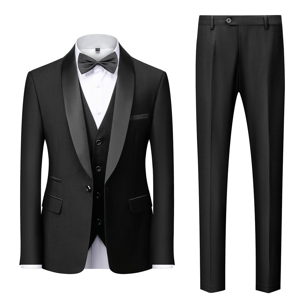 Groomsmen Wedding Suits Shawl Lapel Tuxedos