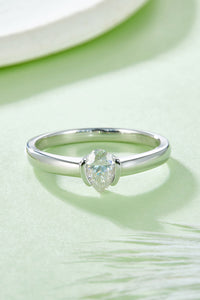 Moissanite 925 Sterling Silver Solitaire Ring Luxurious Weddings