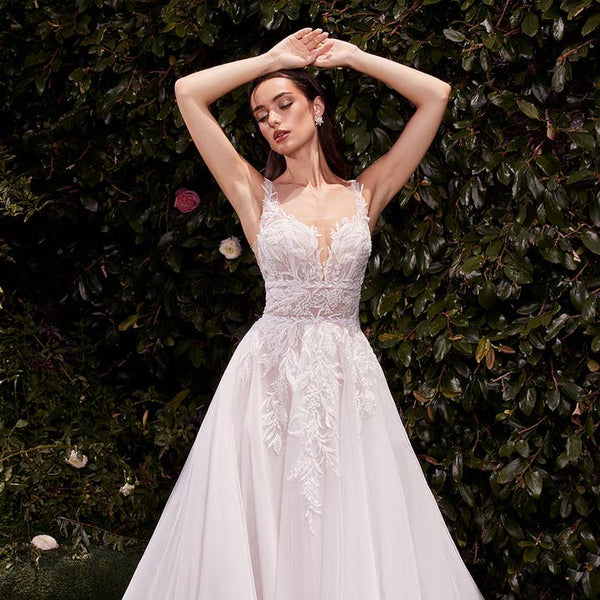 Tiffany Lace and Tulle Bridal Gown A-line Gown Luxurious Weddings