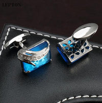 Luxury Square Crystal Cufflinks cufflinks Luxurious Weddings