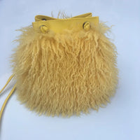 Long Fur Wool Bucket Bag Handbags Luxurious Weddings