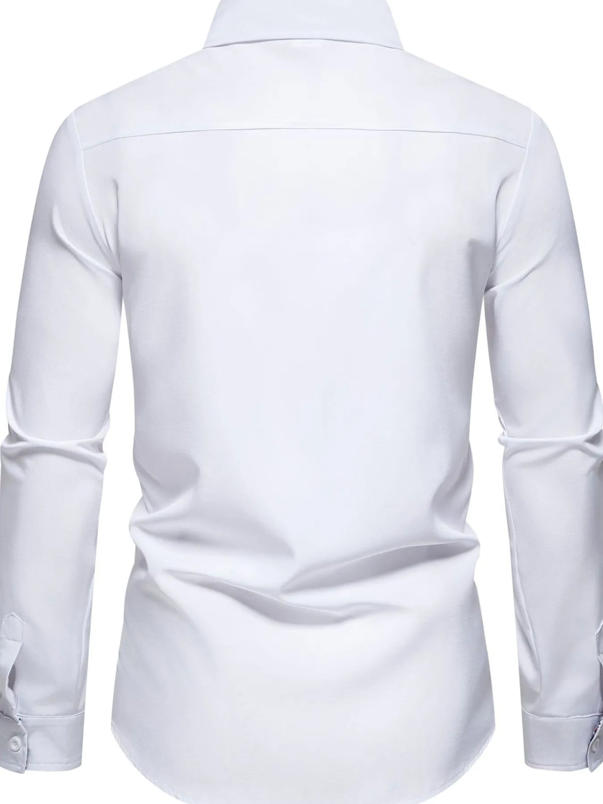 Men's Button-Down Shirt with Checkered Contrast Trim Shirt Luxurious Weddings