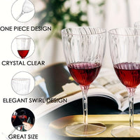 96pcs Clear Plastic Goblets – Perfect for Any Occasion Tableware Luxurious Weddings