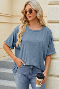 Round Neck Half Sleeve T-Shirt Tops/Blouses & Shirts Luxurious Weddings