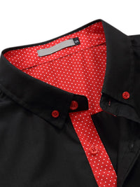 Men's Button Up Short Sleeve Shirt - Black Shirt Luxurious Weddings
