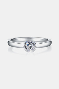 Moissanite 925 Sterling Silver Solitaire Ring Luxurious Weddings