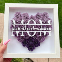 Customised Love Flower Photo Frame Mother's Day Gift Luxurious Weddings