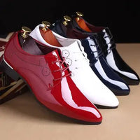 Glossy Oxford Leather Shoes Luxurious Weddings