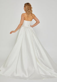Macy Satin Strapless Gown wedding dress Luxurious Weddings