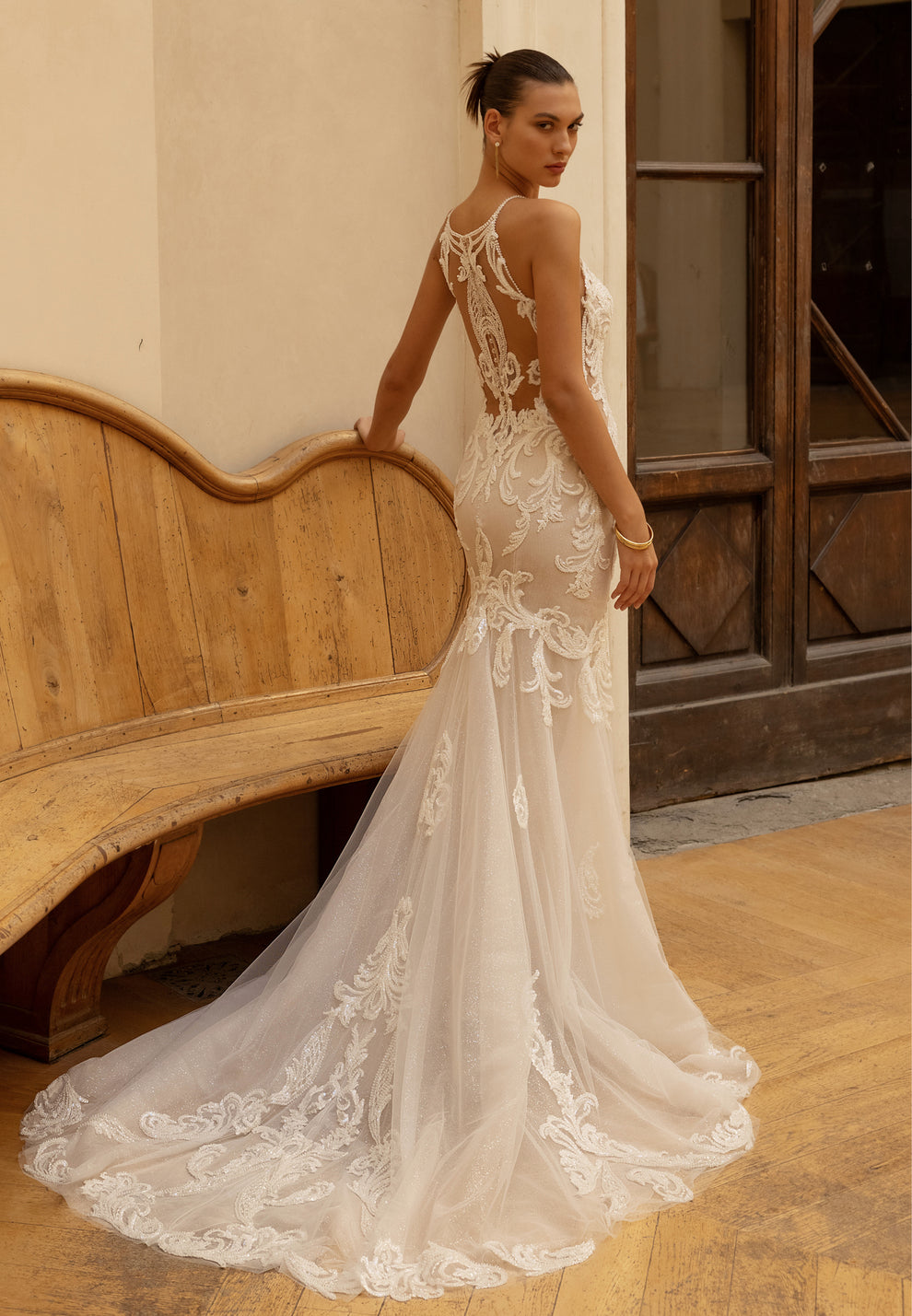 Dutch Design Mermaid Sequins wedding dress Luxurious Weddings