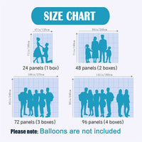 24pcs Silver Sequin Backdrop Panels for Events Backdrop Luxurious Weddings