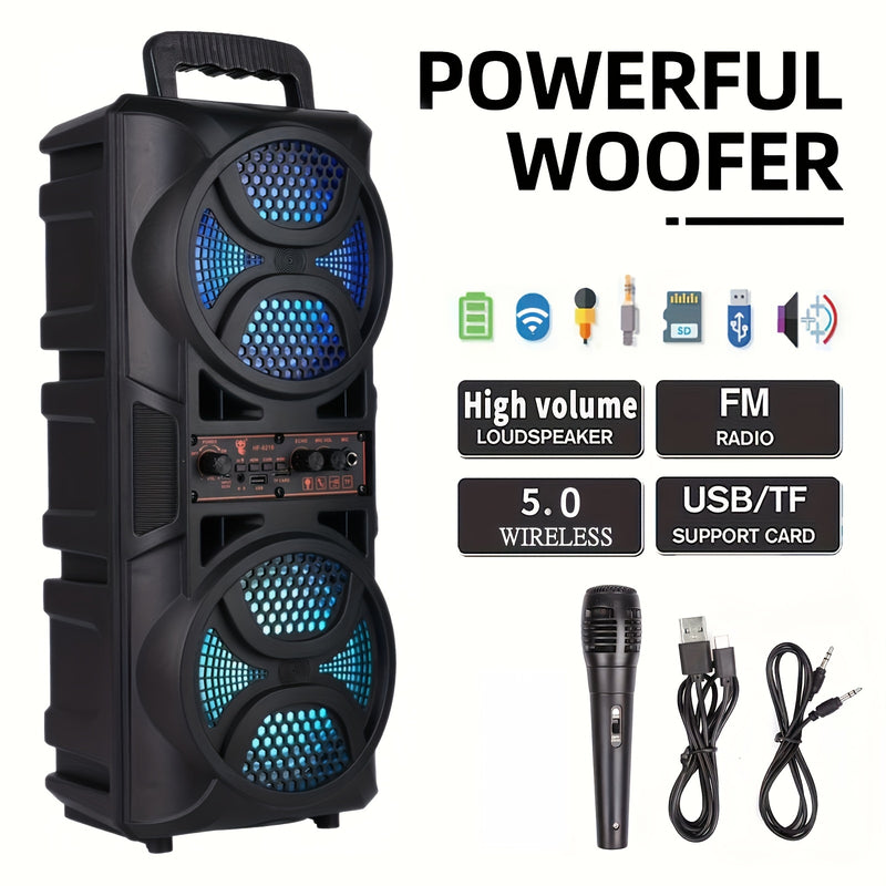 4500W Dual Wireless Speaker with Colorful Lights Speakers Luxurious Weddings