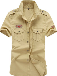 Men's Plus Size Collared Neck Short Sleeve Shirt Luxurious Weddings