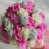 Bride 's Bouquet Red Pink Blue And Purple Luxurious Weddings