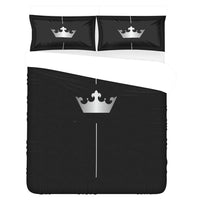 3-Piece Crown Bedding Set Luxurious Crown Duvet Luxurious Weddings